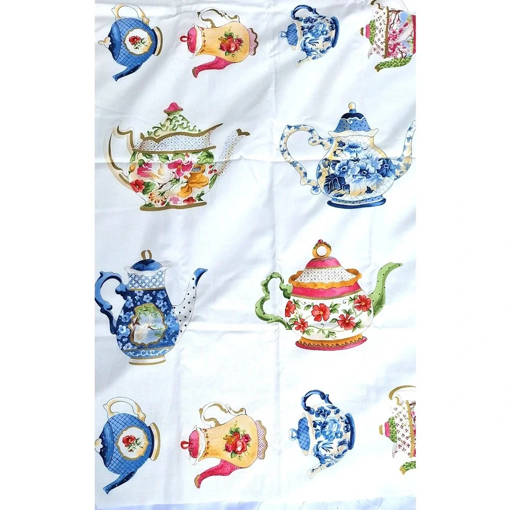 Phyllis Hoffman Teatime Fabric Hancock Fabrics Exclusive Teapot Print 45x40